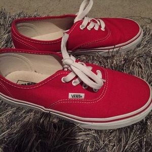 Red Low Top Vans